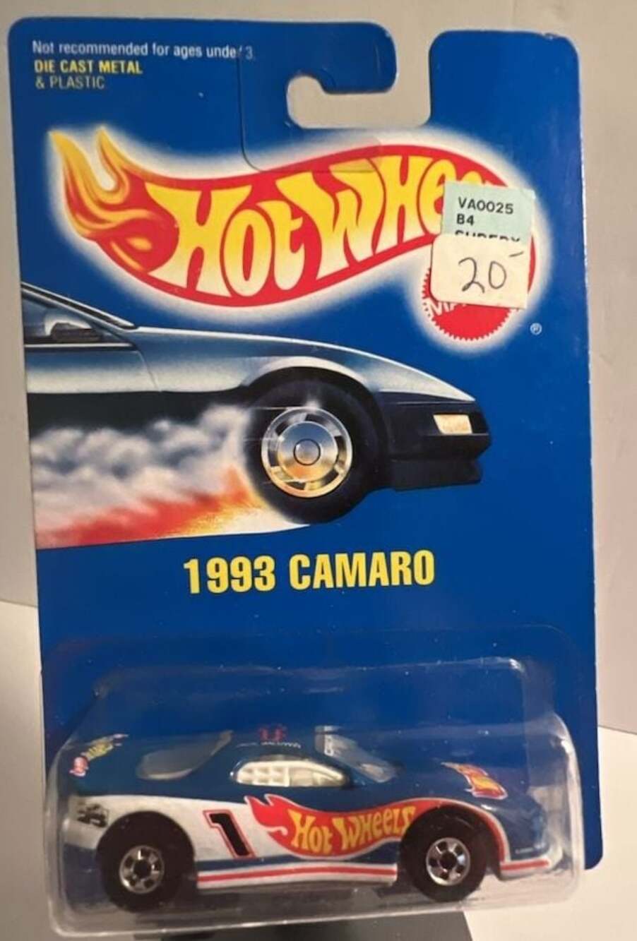 Hot Wheels 1993 Camaro Jack Baldwin #1 Collector No. 242 Die Cast Car